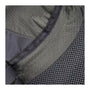 Tissu vert olive foncé avec motif en losange et mesh noir pour Sac à dos de randonnée 40L
