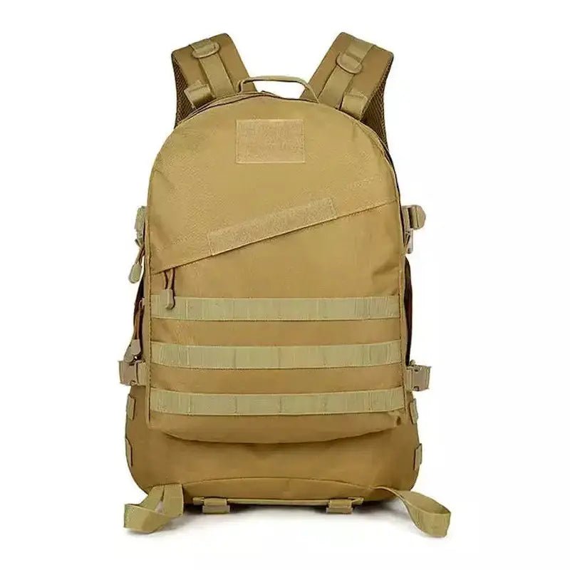 Sac à dos de randonnée homme tan avec webbing MOLLE pour un rangement modulable