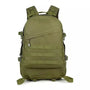 Sac à dos de randonnée homme en vert olive avec plusieurs poches et sangles