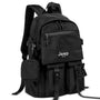 Sac à dos de rentrée scolaire noir avec plusieurs compartiments et pochette détachable