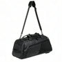 Sac à dos de sport noir avec roues, sangle réglable et compartiment chaussures