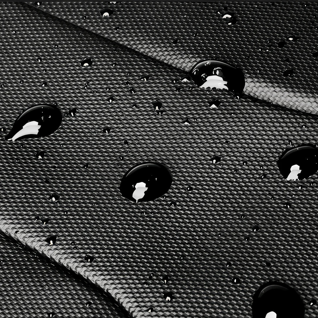 Tissu noir imperméable à la texture tissée pour le Sac à dos de travail antivol Citadelle