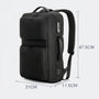 Sac à dos de travail antivol TSA Guardian avec plusieurs compartiments, verrou intégré et port USB