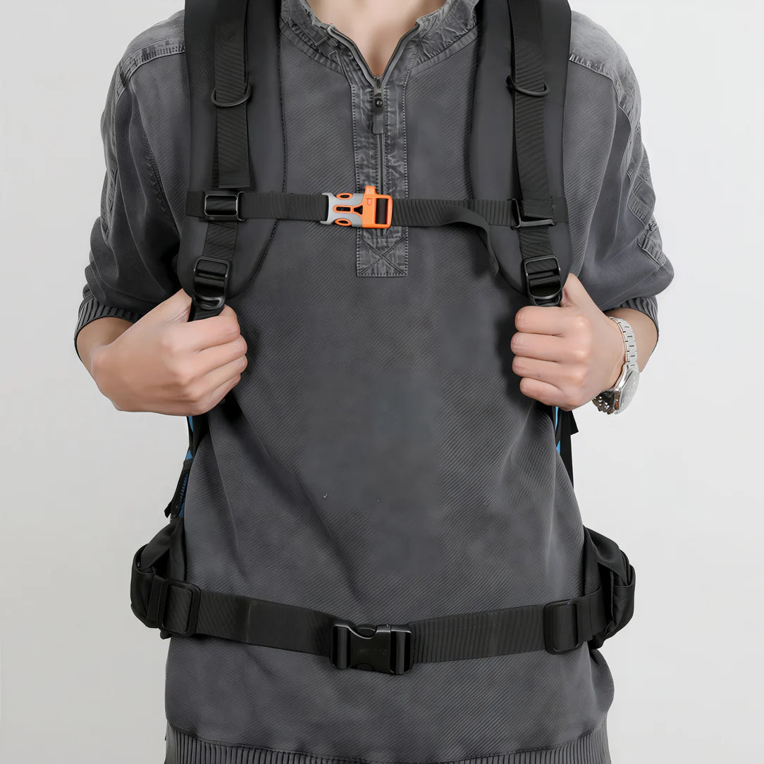 Sac à dos de trekking 65L Outlander avec pochettes, ceinture et bretelles confortables