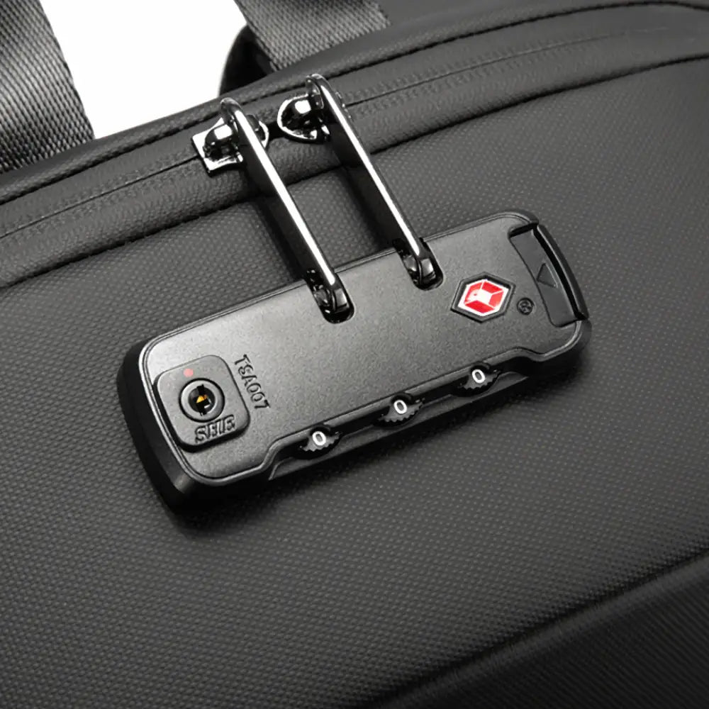 Cadenas à combinaison TSA approuvée pour bagages noir pour Sac à dos de ville antivol CityGuard