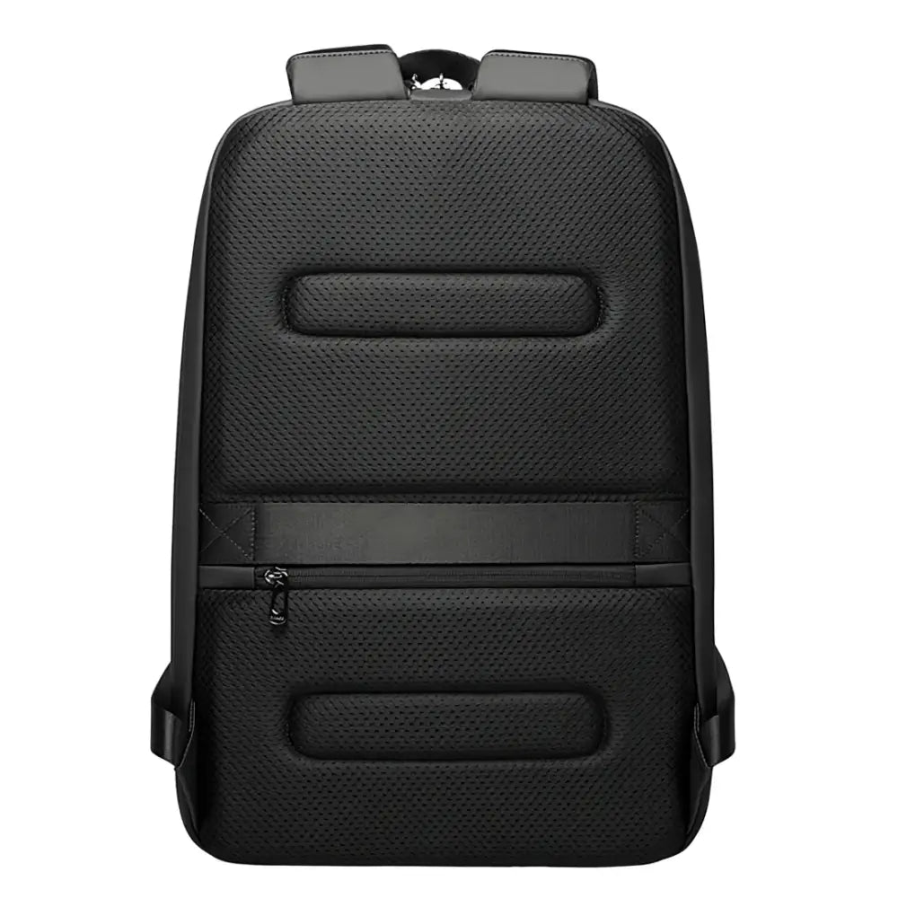 Sac à dos de ville antivol CityGuard en néoprène noir avec poche secrète zippée