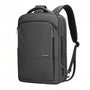 Sac à dos de ville PC 15 pouces Astra en gris foncé avec compartiments zippés et bretelles rembourrées