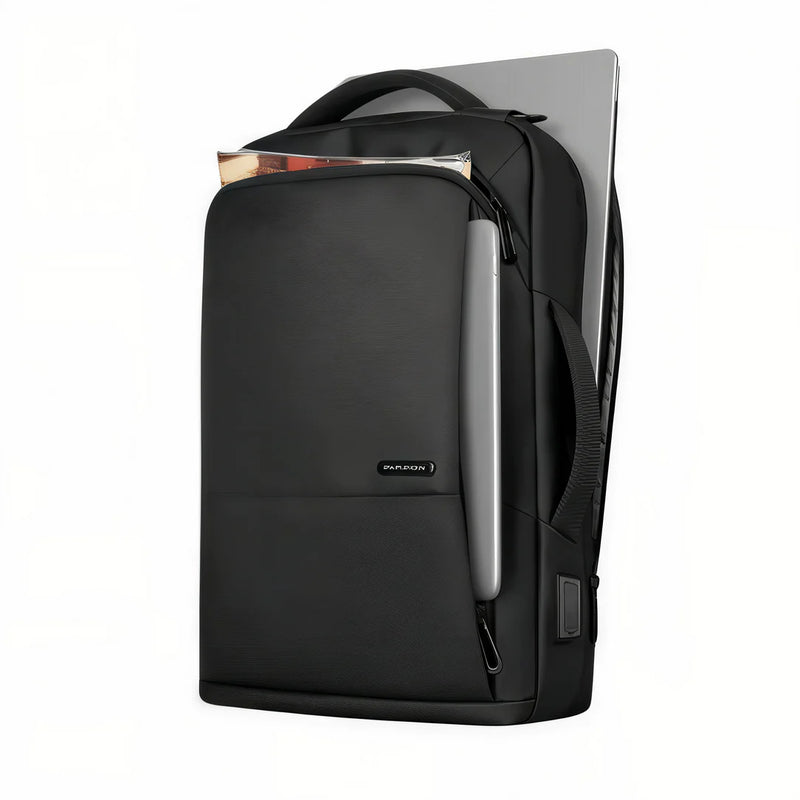 Sac à dos de ville PC 15 pouces Astra avec port de charge USB externe noir