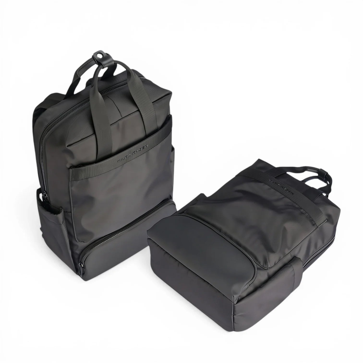 Sac à dos Ryden HB77 noir en nylon avec compartiments zippés