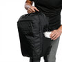Sac à dos de voyage 26L CBT X noir en nylon, design minimaliste texturé
