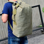 Sac à dos de voyage 40L en toile olive avec sangles renforcées