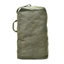 Sac à dos de voyage 40L en toile cirée vert olive avec zip supérieur et poignée latérale