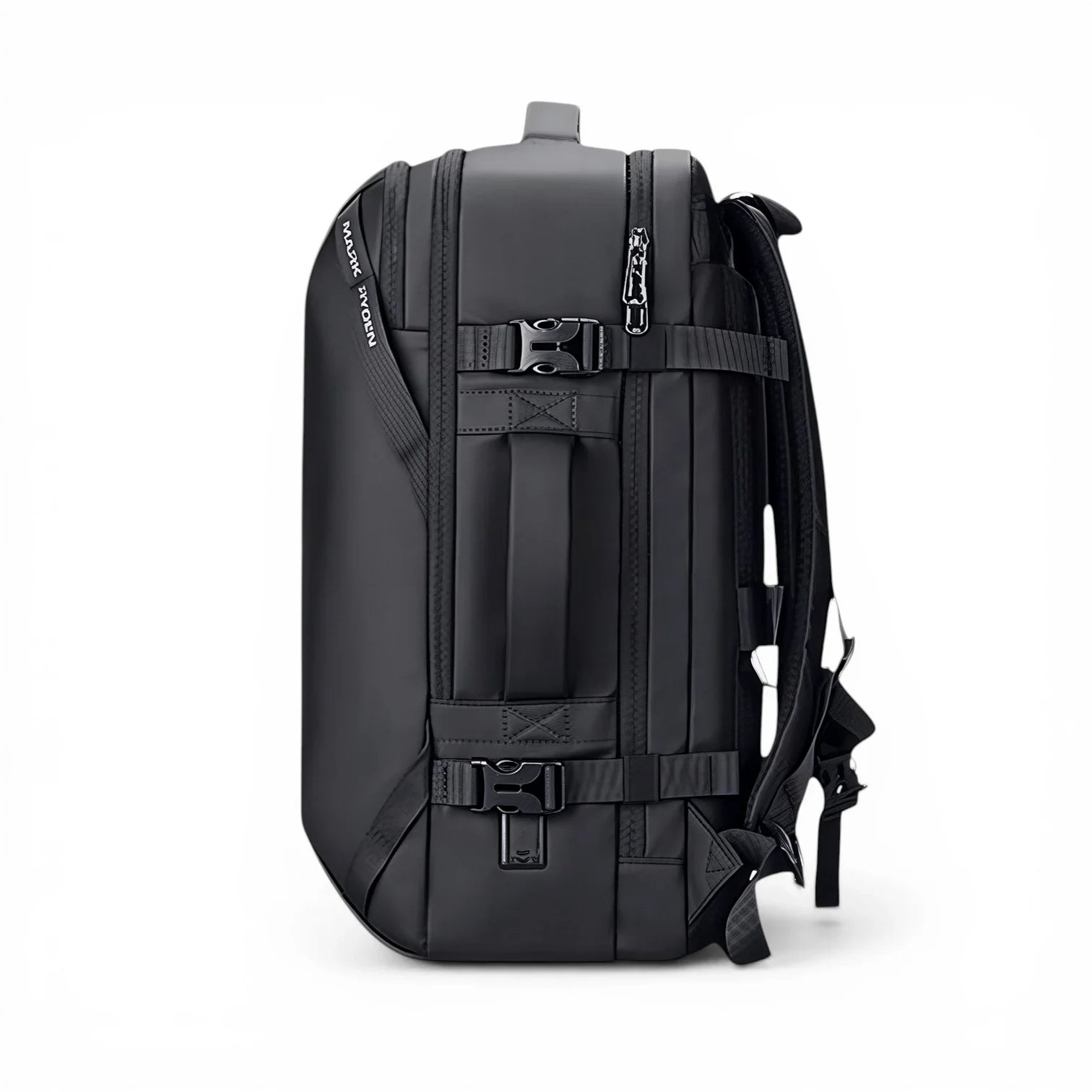 Sac à dos de voyage noir nylon 45x35x20 cm 27L sangles renforcées