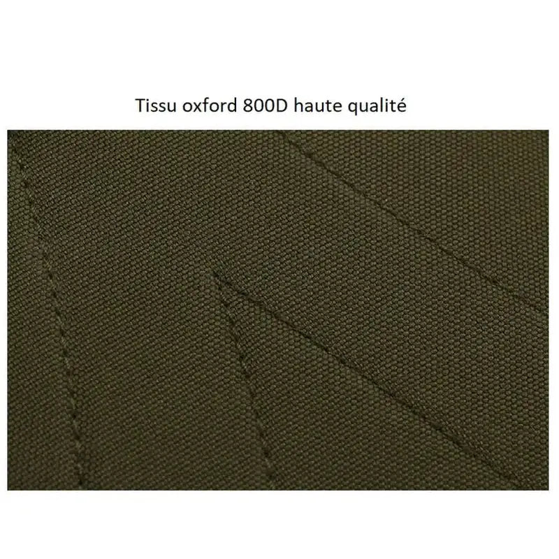 Détail du tissu Oxford vert olive foncé de haute qualité sur le Sac à dos d’hydratation 15l
