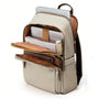 Sac à dos d’université femme ouvert avec compartiments pour ordinateur portable et tablette