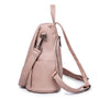 Sac à dos en cuir pour femme original rose faux cuir convertible sac à dos et sac à bandoulière