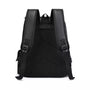 Sac à dos en cuir pour ordinateur avec bretelles rembourrées et panneau dorsal en mesh