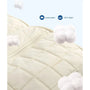 Sac à dos en tissu multi-compartiments avec tissu crème rembourré et accents nuage