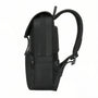 Sac à dos Equinoxe noir en nylon avec sangles rembourrées et poche filet