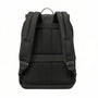 Sac à dos Equinoxe en nylon noir avec panneau mesh et sangles ajustables