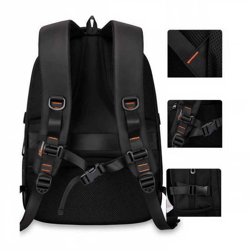 Sac à dos ergonomique d école Style HK avec bretelles rembourrées et sangles ajustables