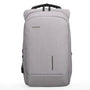 Sac à dos ergonomique gris clair Kingsons avec une rayure noire verticale