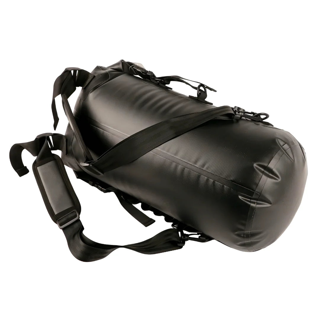 Sac à dos étanche 30L IPX7 flottant noir avec coutures renforcées