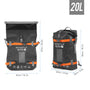 Sac à dos étanche Hydfly 20L noir et orange pour aventures outdoor