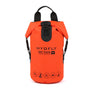 Sac à dos étanche Hydfly 10L orange vif avec fermeture roll-top noire et poignée