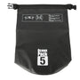 Sac à dos étanche paddle en fibre de carbone noire avec fermeture à boucle