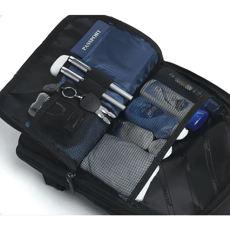 Sac à dos extensible ultra-fin StellarFlex 15,6 pouces avec compartiments et essentiels de voyage