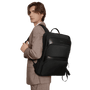 Sac à dos extensible ultra-fin 15,6 pouces StellarFlex noir avec poignée et bretelles ajustables