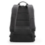 Sac à dos extra plat pour ordinateur noir avec bretelles rembourrées et panneau dorsal
