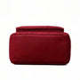 Ottomane en cuir rouge design minimaliste texture lisse Fémina Escape