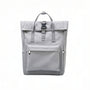 Sac à dos Fémina Escape gris clair en nylon à fermeture roll-top