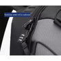 Sac à dos grande ouverture noir avec serrure combinée intégrée pour sécurité anti-vol
