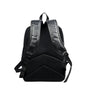 Sac à dos homme cuir noir avec bretelles rembourrées et panneau dorsal padding