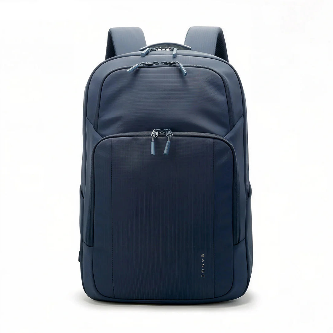 Sac à dos homme Dominus Bange bleu marine, design épuré et compartiments multiples