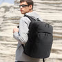 Sac à dos homme Dominus noir avec compartiments multiples et sangles ajustables