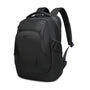 Sac à dos homme pc portable noir avec plusieurs compartiments et bretelles rembourrées