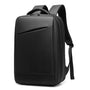 Sac à dos homme pour ordinateur de 15 pouces noir rectangulaire avec poche zippée avant