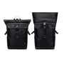 Deux sacs à dos imperméables homme Aqua Golf I, un fermé et un ouvert, en noir