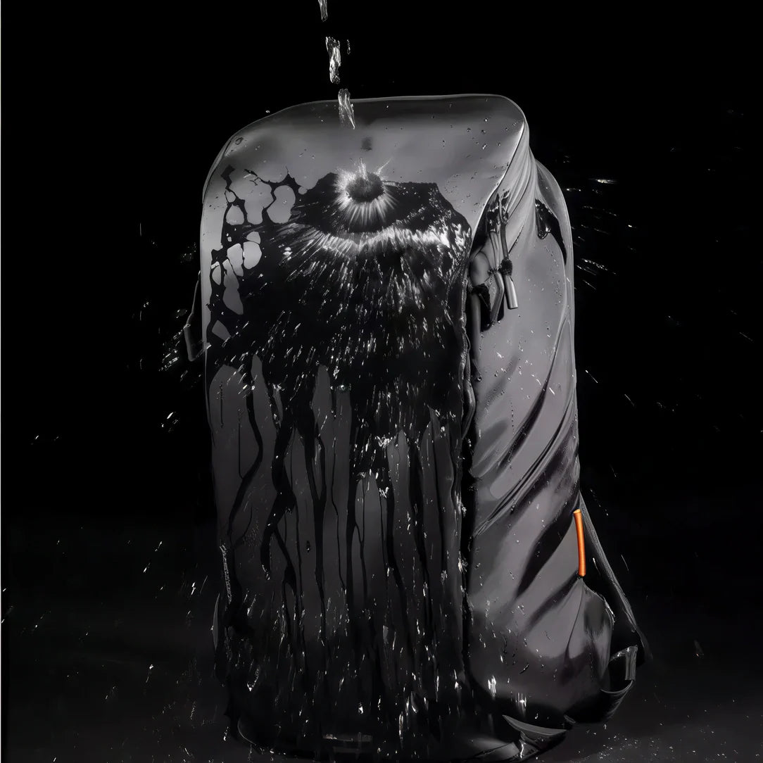 Sac à dos imperméable ordinateur 16-17 pouces avec surface enrobée d’eau et perles d’eau
