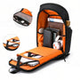 Sac à dos imperméable ordinateur 16-17 pouces avec intérieur orange et multiples compartiments
