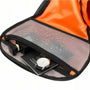 Sac à dos imperméable ordinateur 16-17 pouces avec sac de voyage noir et intérieur orange