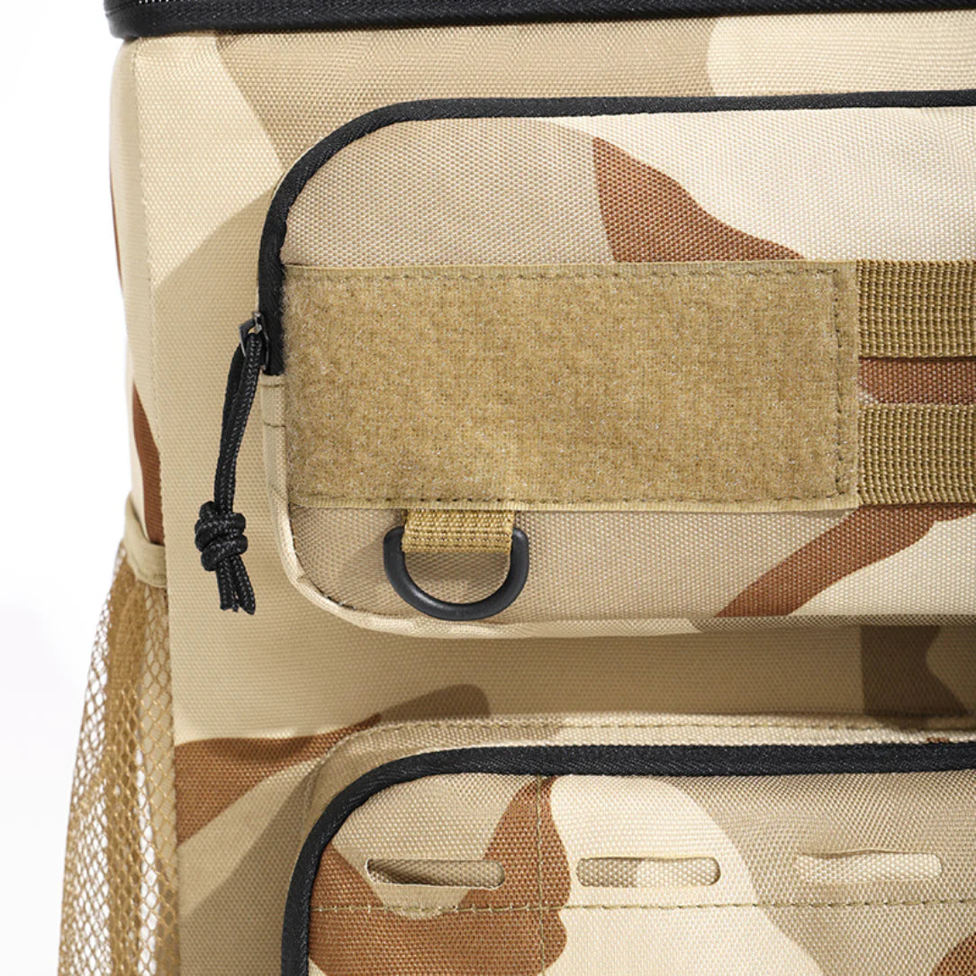 Sac à dos isotherme camouflage avec sacré webbing molle et points d’attache D