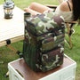 Sac à dos isotherme camouflage avec isolation et plusieurs poches extérieures
