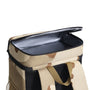 Sac à dos isotherme camouflage avec cooler ouvert et doublure isolante