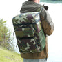 Sac à dos isotherme camouflage avec multiples poches et poches en mesh latérales