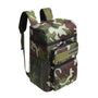 Sac à dos isotherme camouflage tactique avec plusieurs compartiments et poche latérale en maille